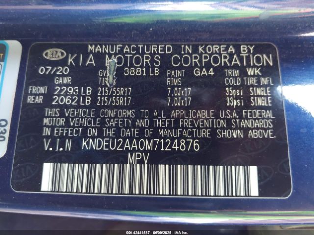 2021 KIA SELTOS KNDEU2AA0M7124876 Photo 8