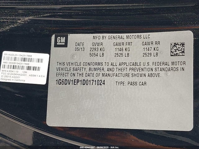 2013 CADILLAC CTS-V 1G6DV1EP1D0171024 Photo 8