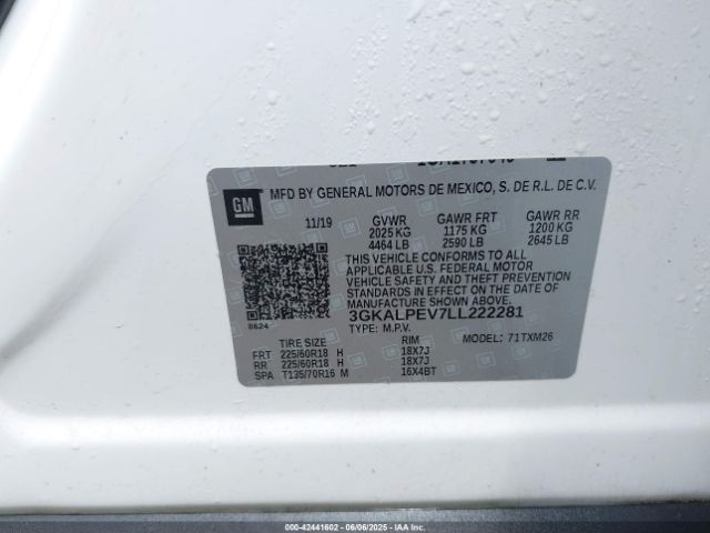 2020 GMC TERRAIN 3GKALPEV7LL222281 Photo 8