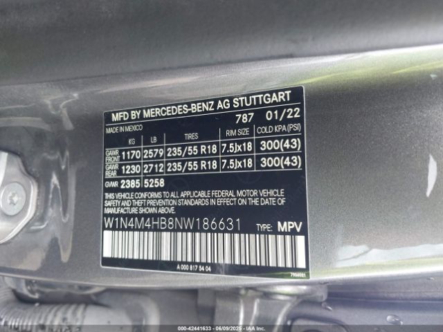 2022 MERCEDES-BENZ GLB 250 W1N4M4HB8NW186631 Photo 8