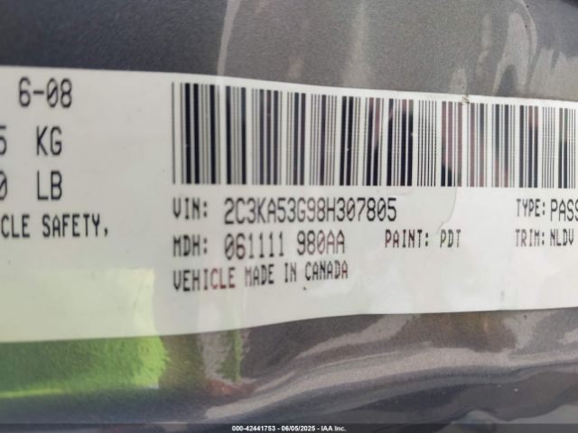 2008 CHRYSLER 300 2C3KA53G98H307805 Photo 8