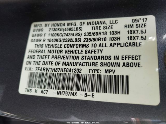 7FARW1H87HE041202 Honda CR-V