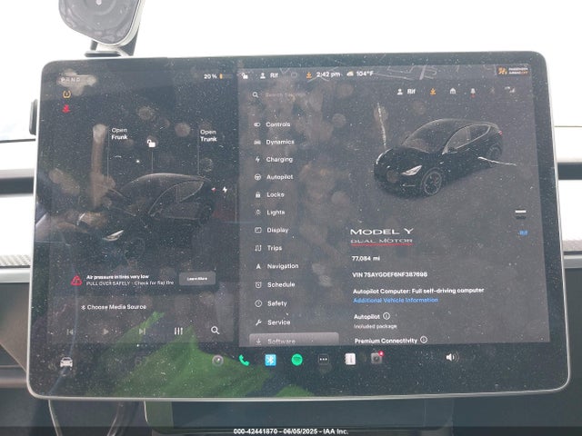 2022 TESLA MODEL Y 7SAYGDEF6NF387698 Photo 6