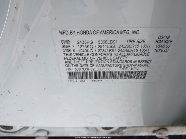 2018 ACURA MDX 5J8YD3H32JL006388 Photo 8