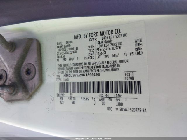 NM0LS7E29K1399298 Ford Transit Connect Xl