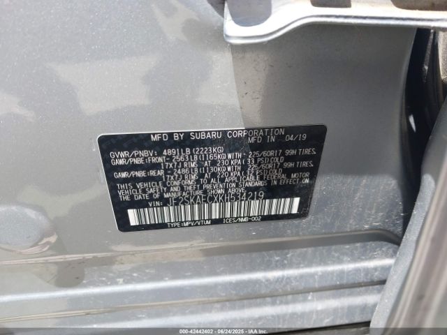 2019 SUBARU FORESTER JF2SKAECXKH534219 Photo 8