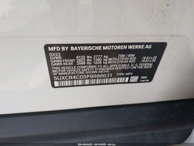 2023 BMW X5 5UXCR4C05P9R88631 Photo 8
