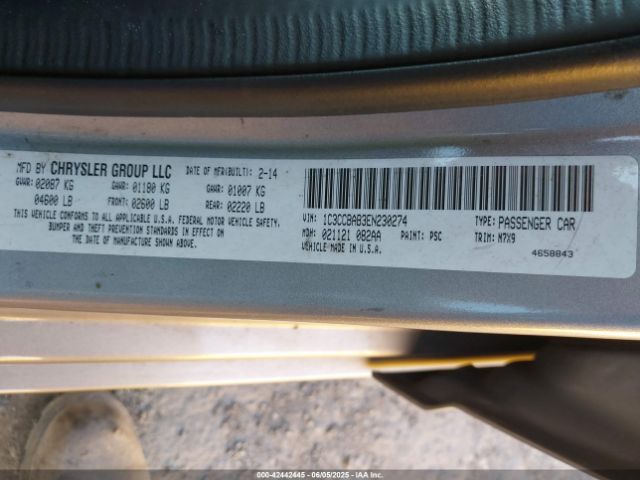 2014 CHRYSLER 200 1C3CCBAB3EN230274 Photo 8