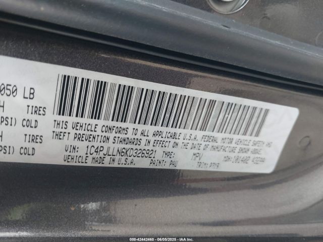2019 JEEP CHEROKEE 1C4PJLLN6KD326921 Photo 8