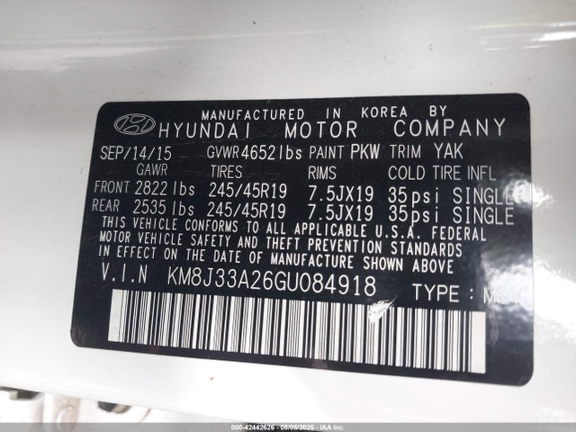 Hyundai Tucson 2016 KM8J33A26GU084918 Image 9