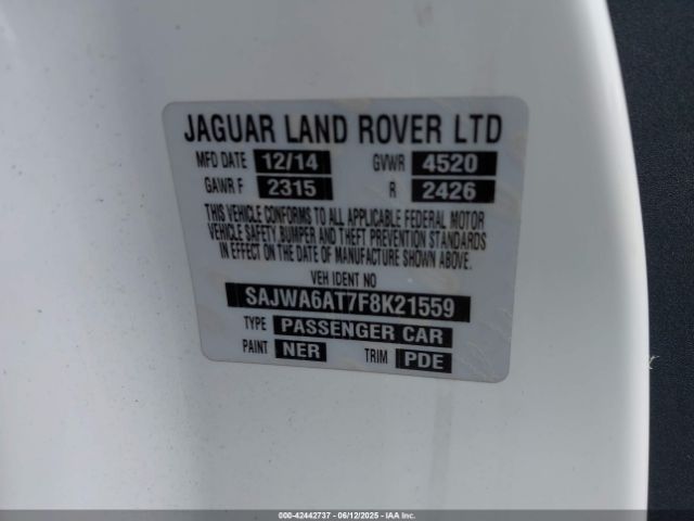 2015 JAGUAR F-TYPE SAJWA6AT7F8K21559 Photo 8