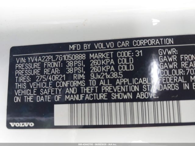 2016 VOLVO XC90 YV4A22PL7G1050888 Photo 8