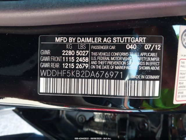 2013 MERCEDES-BENZ E 350 WDDHF5KB2DA676971 Photo 8