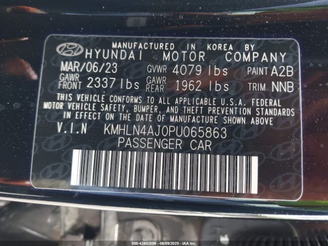 KMHLN4AJ0PU065863 Hyundai gdi kappa