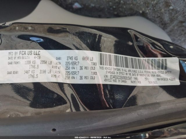 2019 DODGE GRAND CARAVAN 2C4RDGCG5KR691547 Photo 8