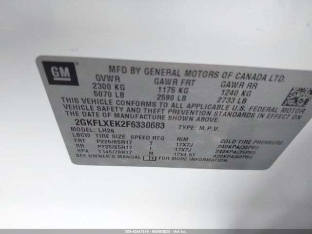 2GKFLXEK2F6330683 GMC Terrain Slt-1