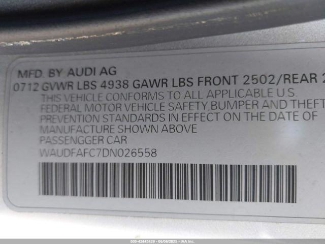 2013 AUDI A6 WAUDFAFC7DN026558 Photo 8