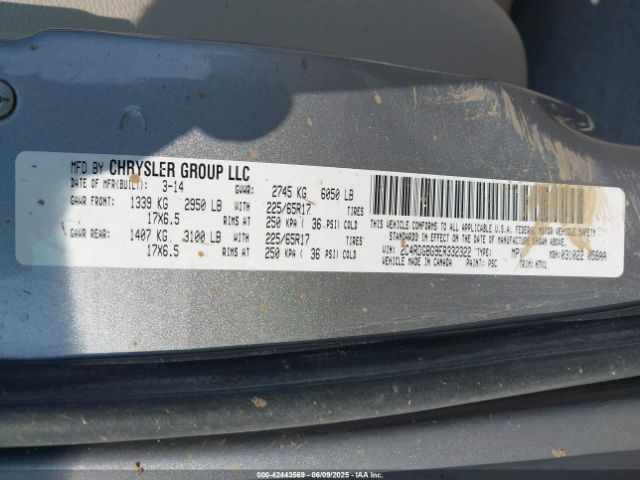 2C4RDGBG9ER332322 Dodge 2014