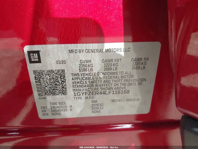 2020 CADILLAC XT4 1GYFZER44LF116168 Photo 8