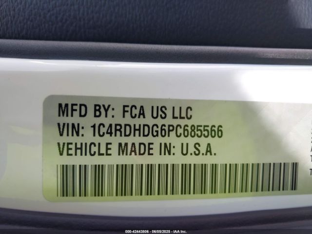 1C4RDHDG6PC685566 Dodge Durango Gt Rwd