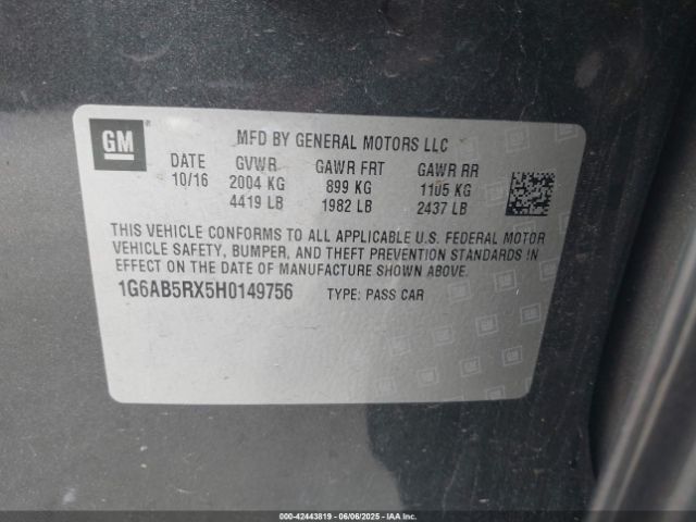 2017 CADILLAC ATS 1G6AB5RX5H0149756 Photo 8