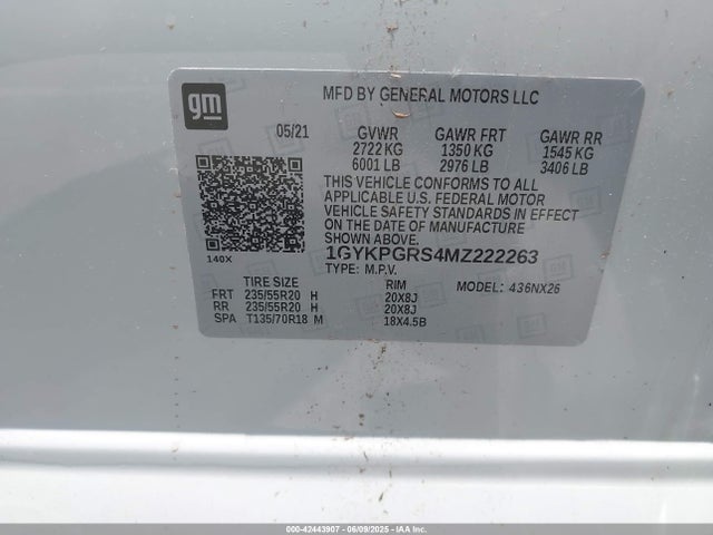 2021 CADILLAC XT6 1GYKPGRS4MZ222263 Photo 8