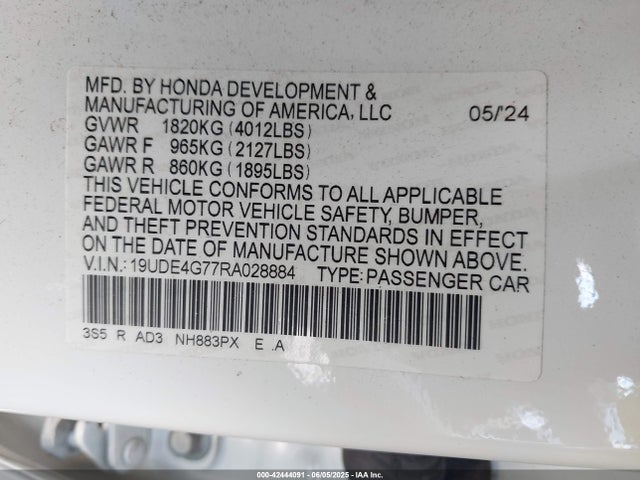 Acura l15ca 2024 19UDE4G77RA028884 Image 9