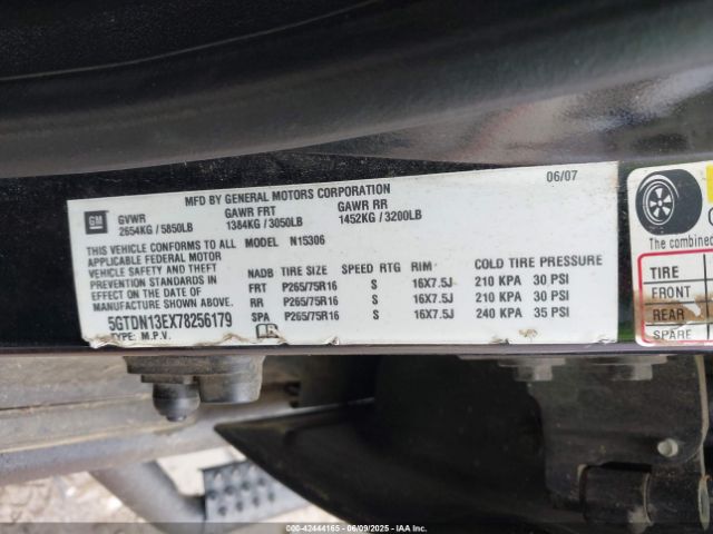 2007 HUMMER H3 SUV 5GTDN13EX78256179 Photo 8