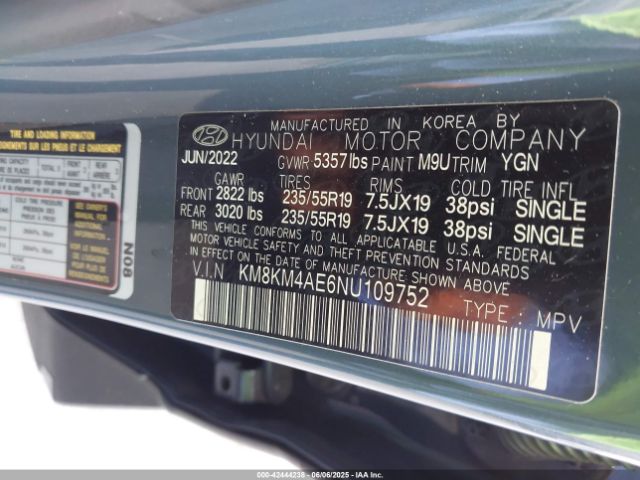 2022 HYUNDAI IONIQ 5 KM8KM4AE6NU109752 Photo 8