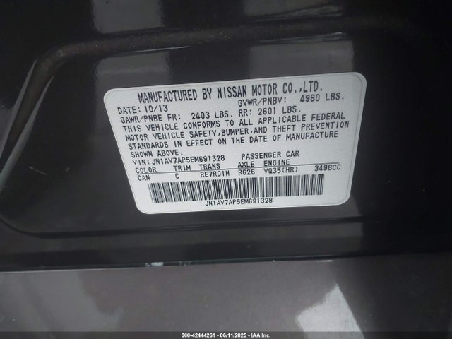 JN1AV7AP5EM691328 Infiniti Q50