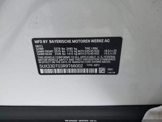 2024 BMW X4 5UX33DT03R9T66002 Photo 8