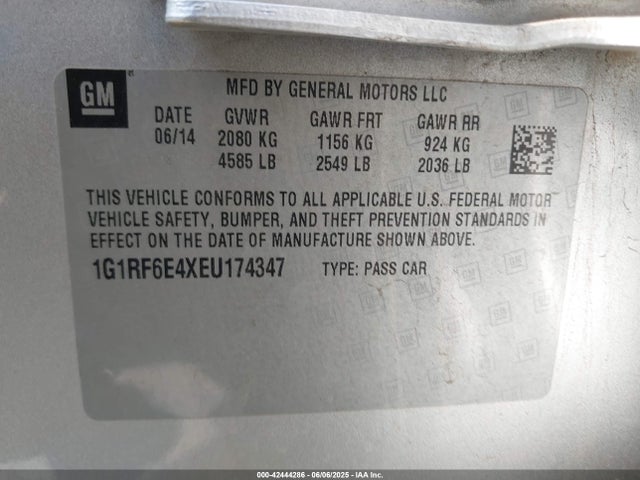 Chevrolet Volt 2014 1G1RF6E4XEU174347 Image 9