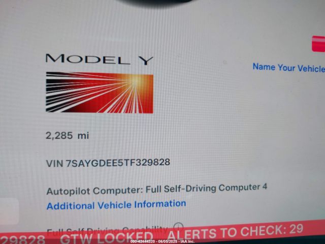 2026 TESLA MODEL Y 7SAYGDEE5TF329828 Photo 6