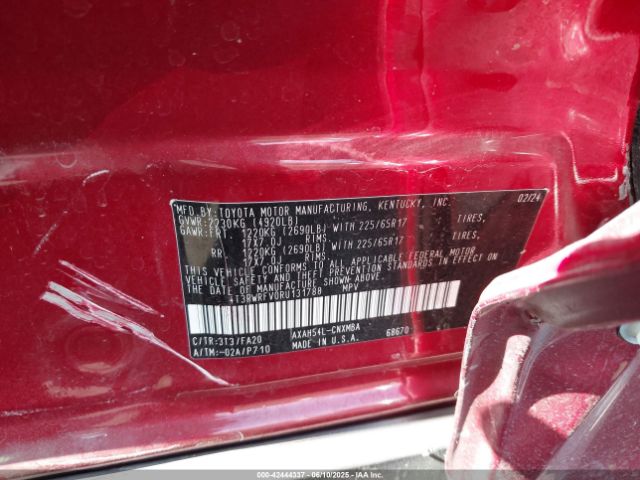 2024 TOYOTA RAV4 HYBRID 4T3RWRFV0RU131788 Photo 8