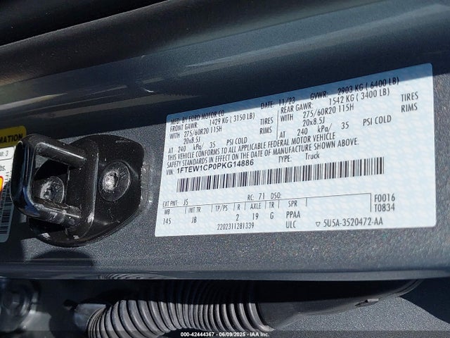 1FTEW1CP0PKG14886 Ford 2.7l-4v
