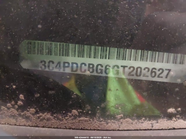 3C4PDCBG6GT202627 Dodge 2016
