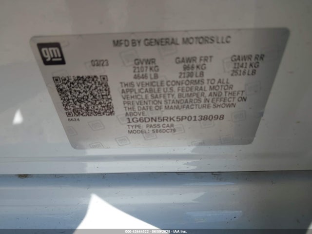 2023 CADILLAC CT5 1G6DN5RK5P0138098 Photo 8