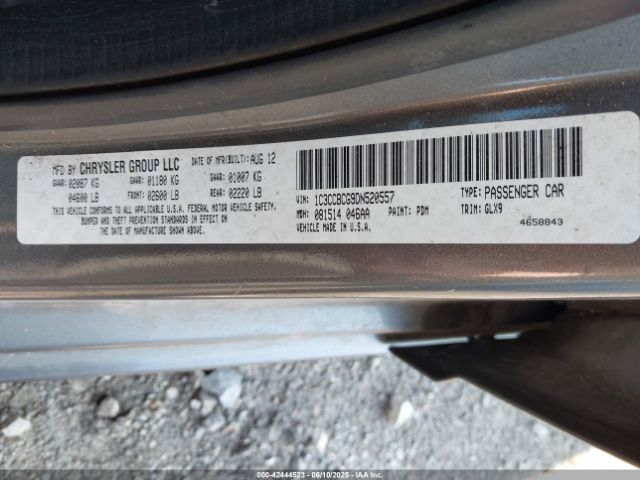 2013 CHRYSLER 200 1C3CCBCG9DN520557 Photo 8