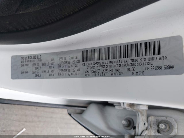 RAM 1500 2020 1C6SRFET1LN281180 Image 9