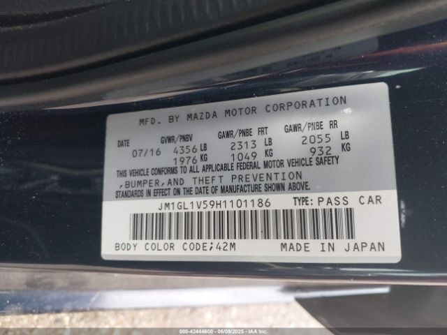 2017 MAZDA MAZDA6 JM1GL1V59H1101186 Photo 8