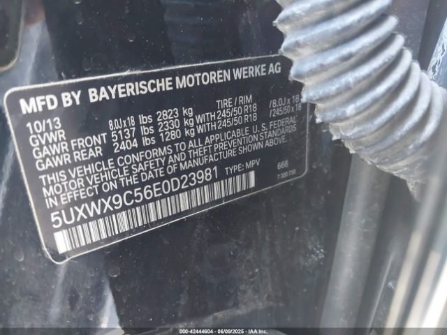 5UXWX9C56E0D23981 BMW X3 Xdrive28i