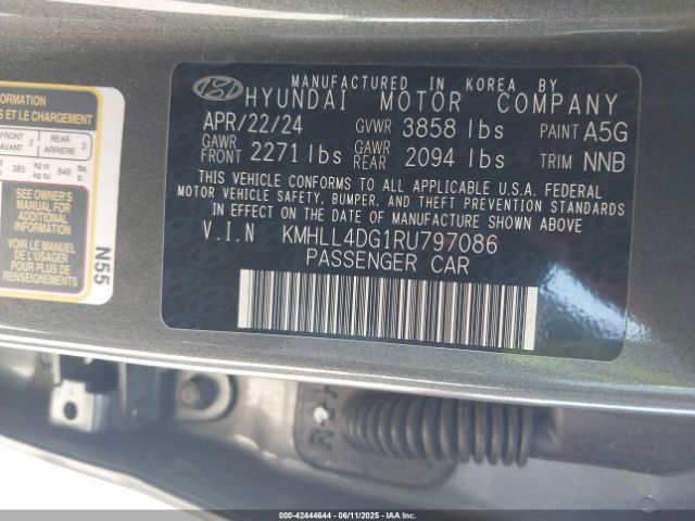 2024 HYUNDAI ELANTRA KMHLL4DG1RU797086 Photo 8