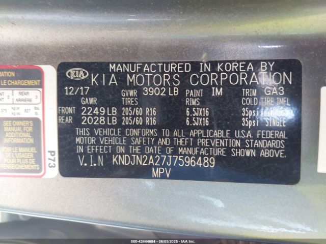 KNDJN2A27J7596489 KIA Soul