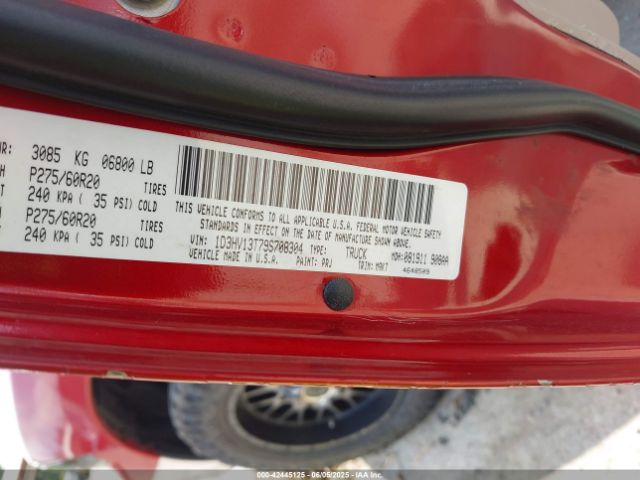 2009 DODGE RAM 1500 1D3HV13T79S708304 Photo 8