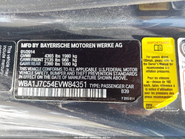 WBA1J7C54EVW84351 BMW M235