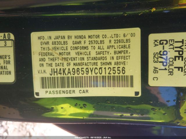 2000 ACURA RL JH4KA9659YC012556 Photo 8