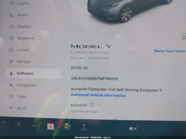 2021 TESLA MODEL Y 5YJYGAEE7MF146315 Photo 6