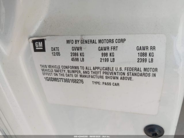 2006 CADILLAC CTS 1G6DM57T360168276 Photo 8