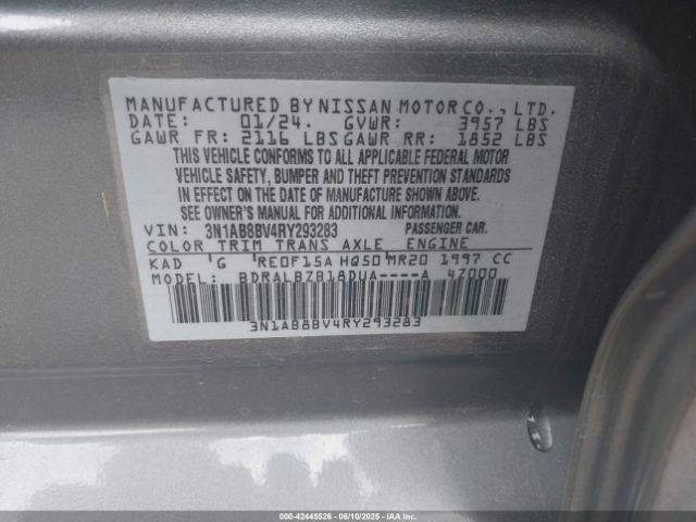 2024 NISSAN SENTRA 3N1AB8BV4RY293283 Photo 8