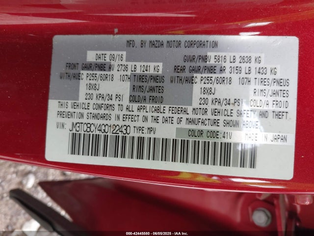 JM3TCBCY4G0122430 Mazda py